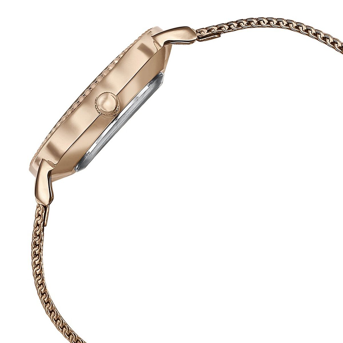 Sonata Quartz Analog White Dial Rose Gold Stainless Steel Strap Watch For Women 5