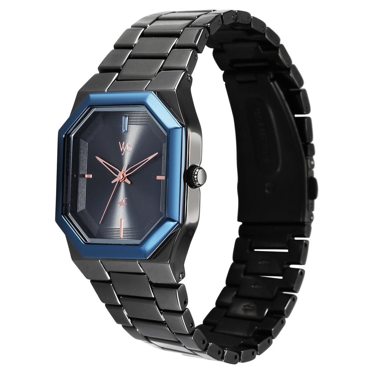 Vyb Pioneer By Fastrack Quartz Analog Grey Dial Grey Metal Strap Watch For Guys 3