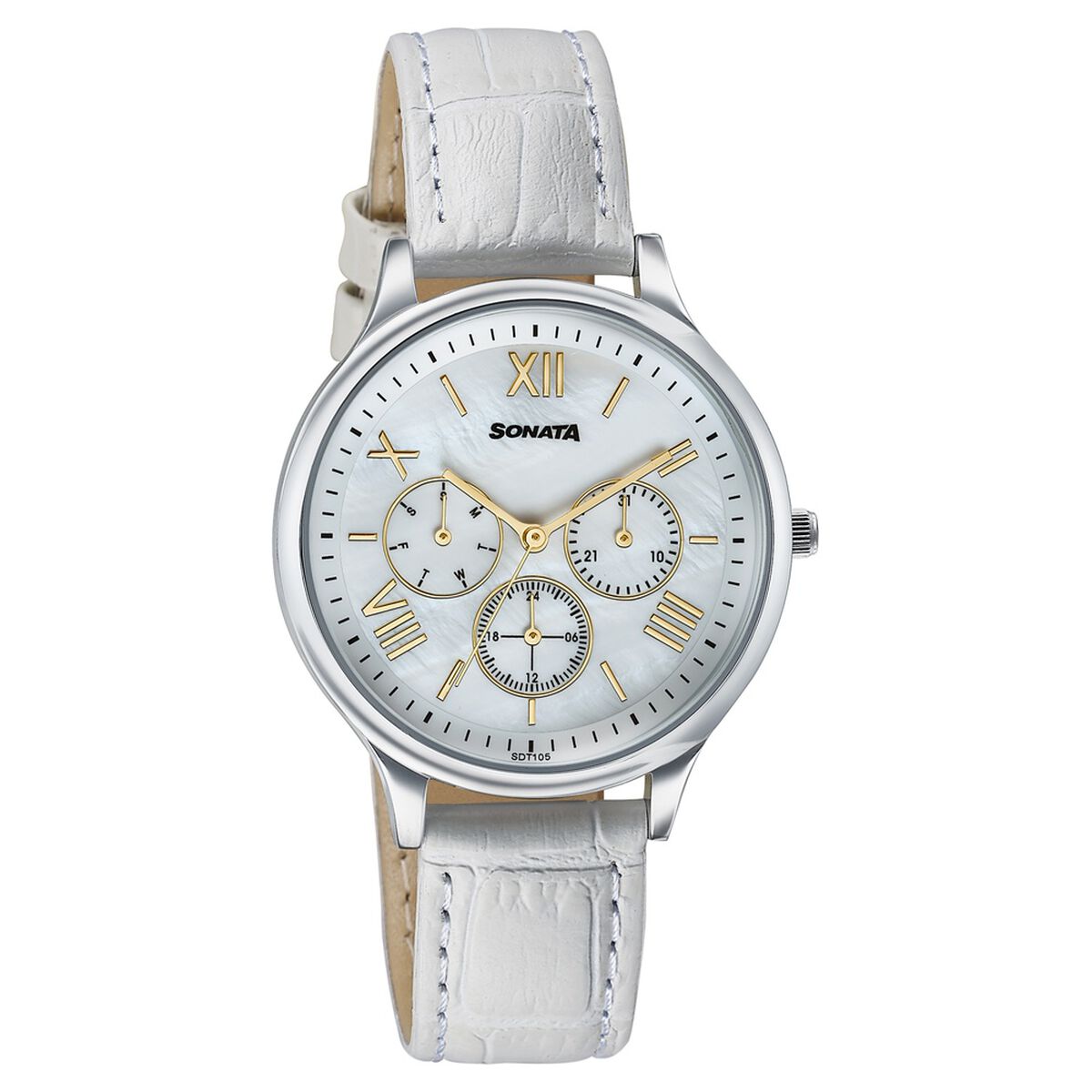 Sonata Women's Work Wear leather Watch - Premium Multifunction design for everyday style 2