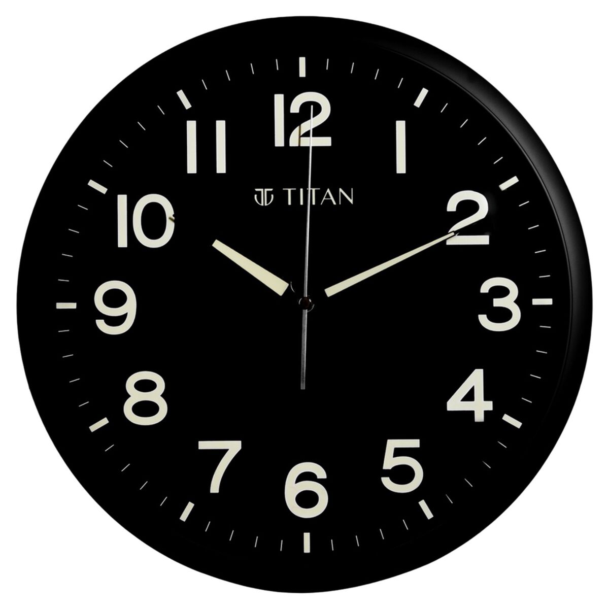Titan Classic Wall Clock Quartz Analog Black Dial Silent Sweep - 32 CM x 32 CM (Medium) 3