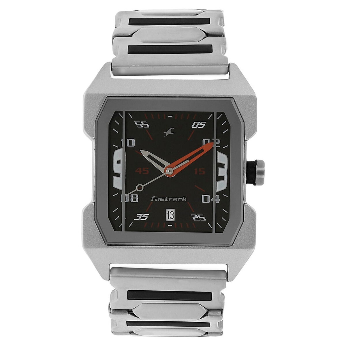 Fastrack Quartz Analog Black Dial Stainless Steel Strap Watch for Guys 1