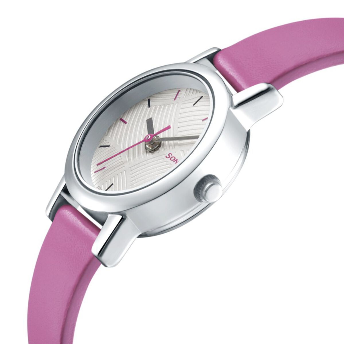 Sonata Splash White Dial Women Watch With Leather Strap 4
