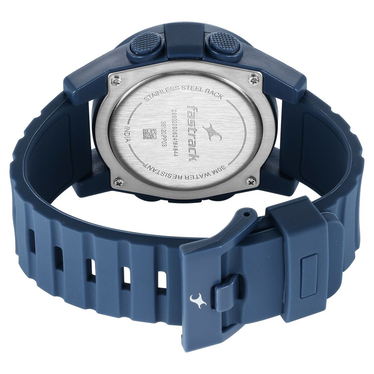 Fastrack StreetStyle Digital Blue Dial Blue Silicone Strap Watch For Guys 5