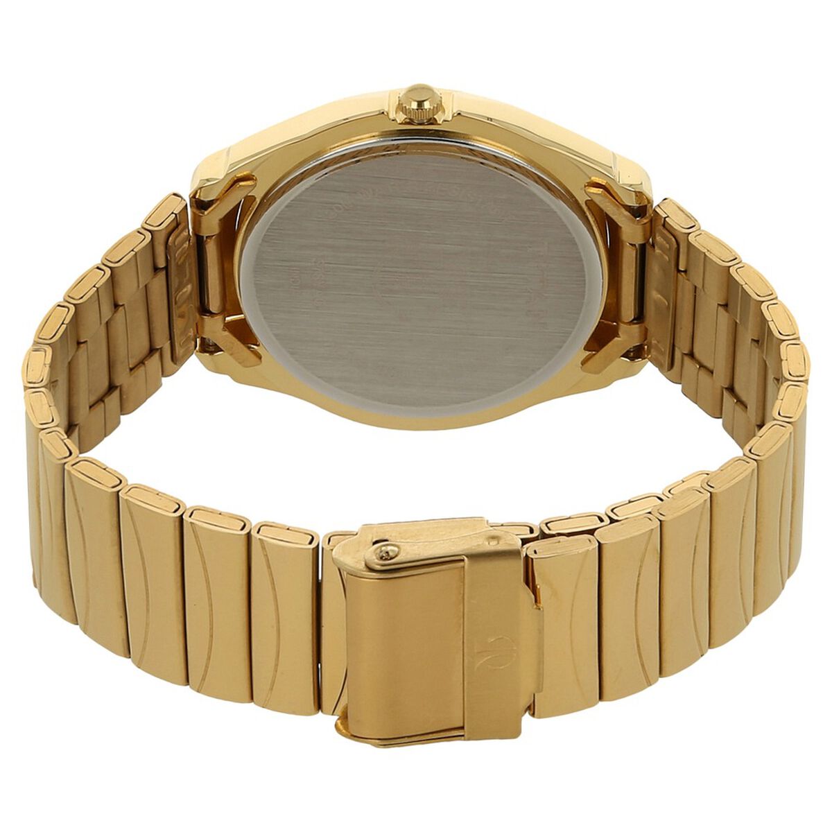 Titan Quartz Analog with Day and Date Champagne Dial Golden Stainless Steel Strap Watch For Men 4