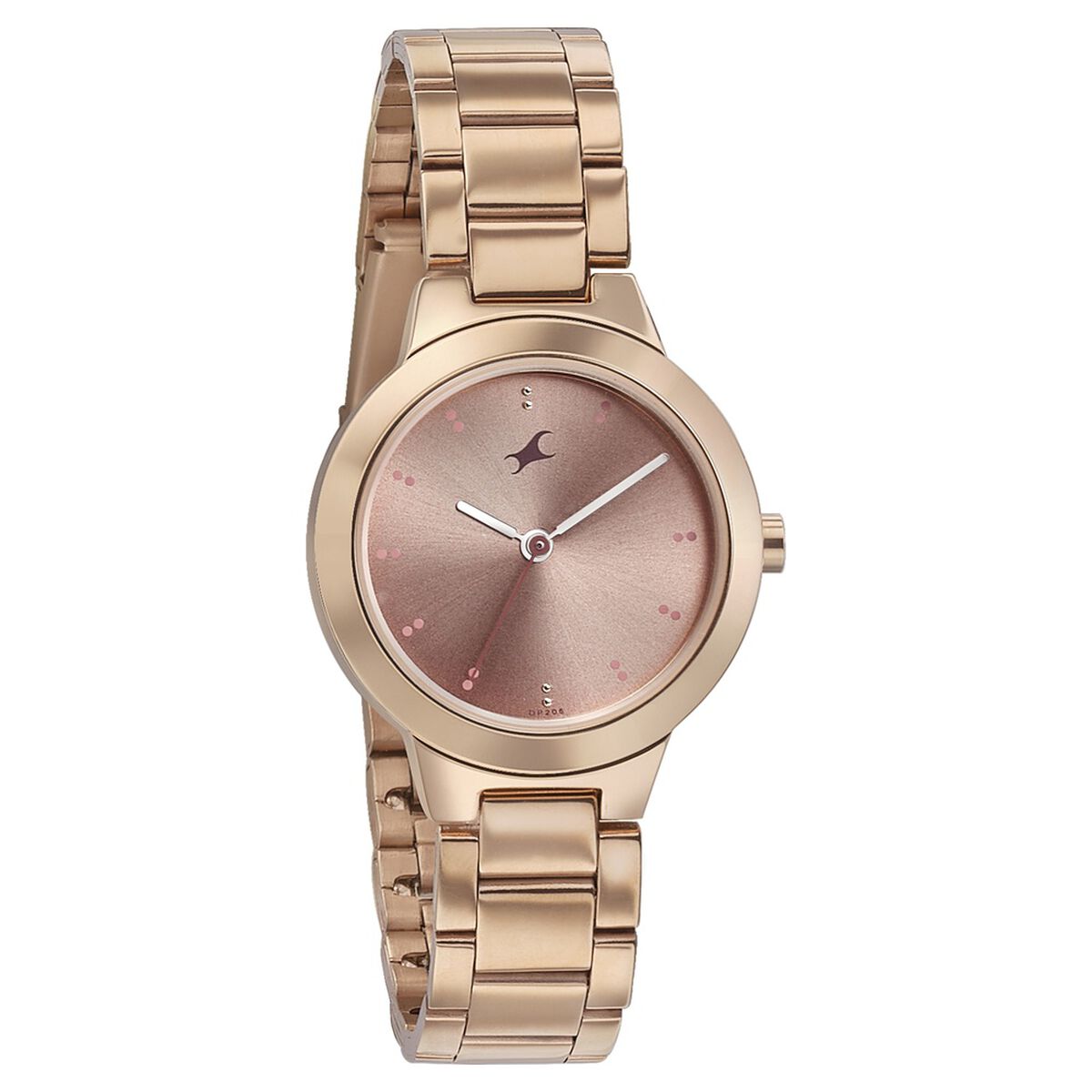 Fastrack Pulse Quartz Analog Pink Dial Stainless Steel Strap Watch for Girls 1