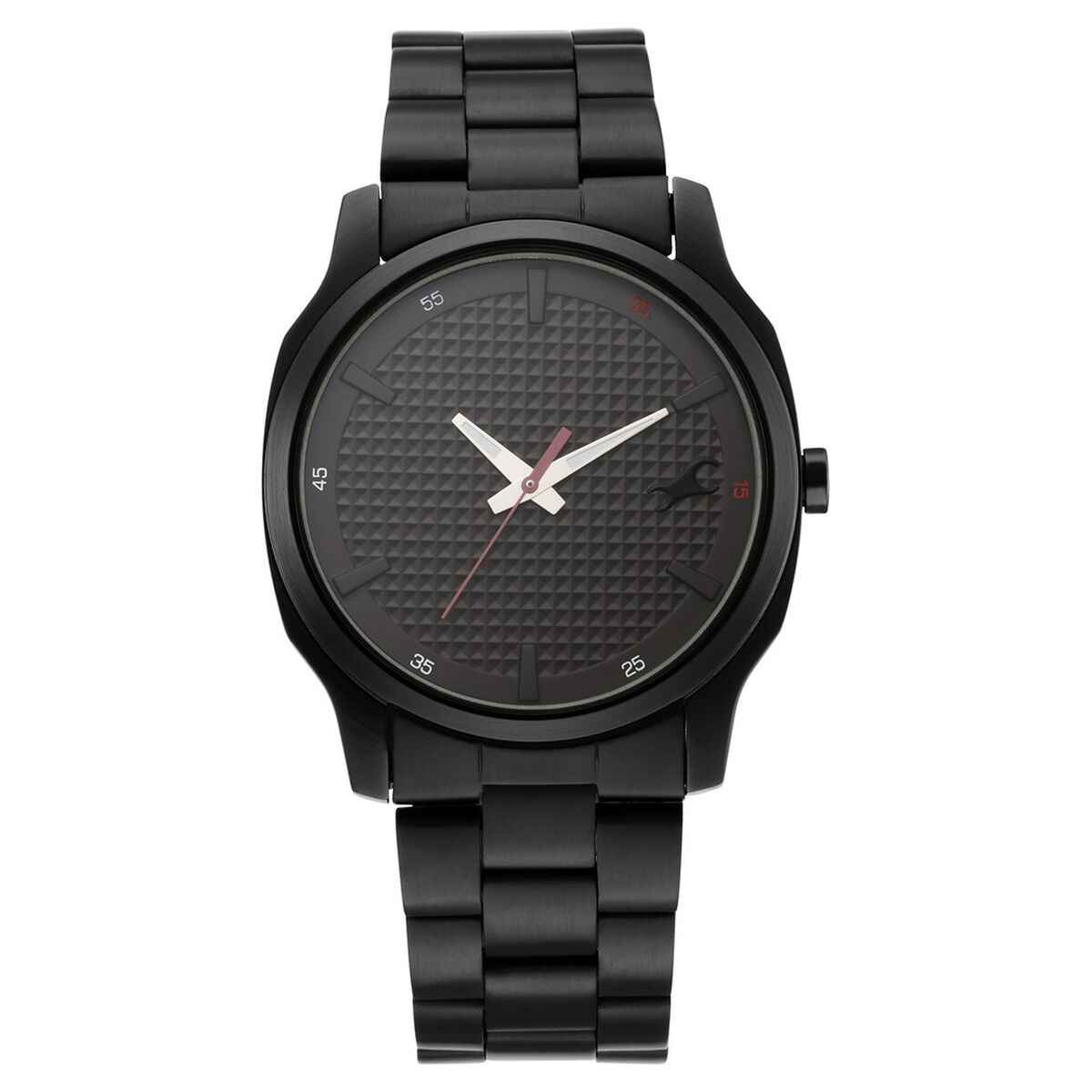 Fastrack Stunners Quartz Analog Black Dial Metal Strap Watch for Guys 3