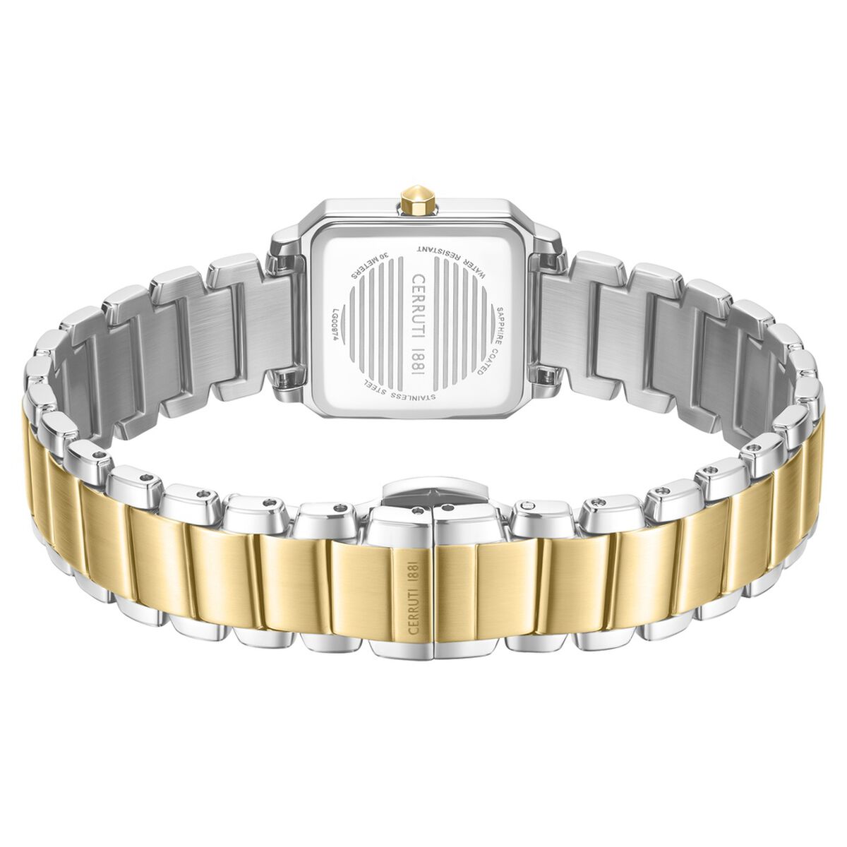 Cerruti 1881 Quartz Analog White Dial Two Toned Colour Stainless Steel Strap Watch For Women 3