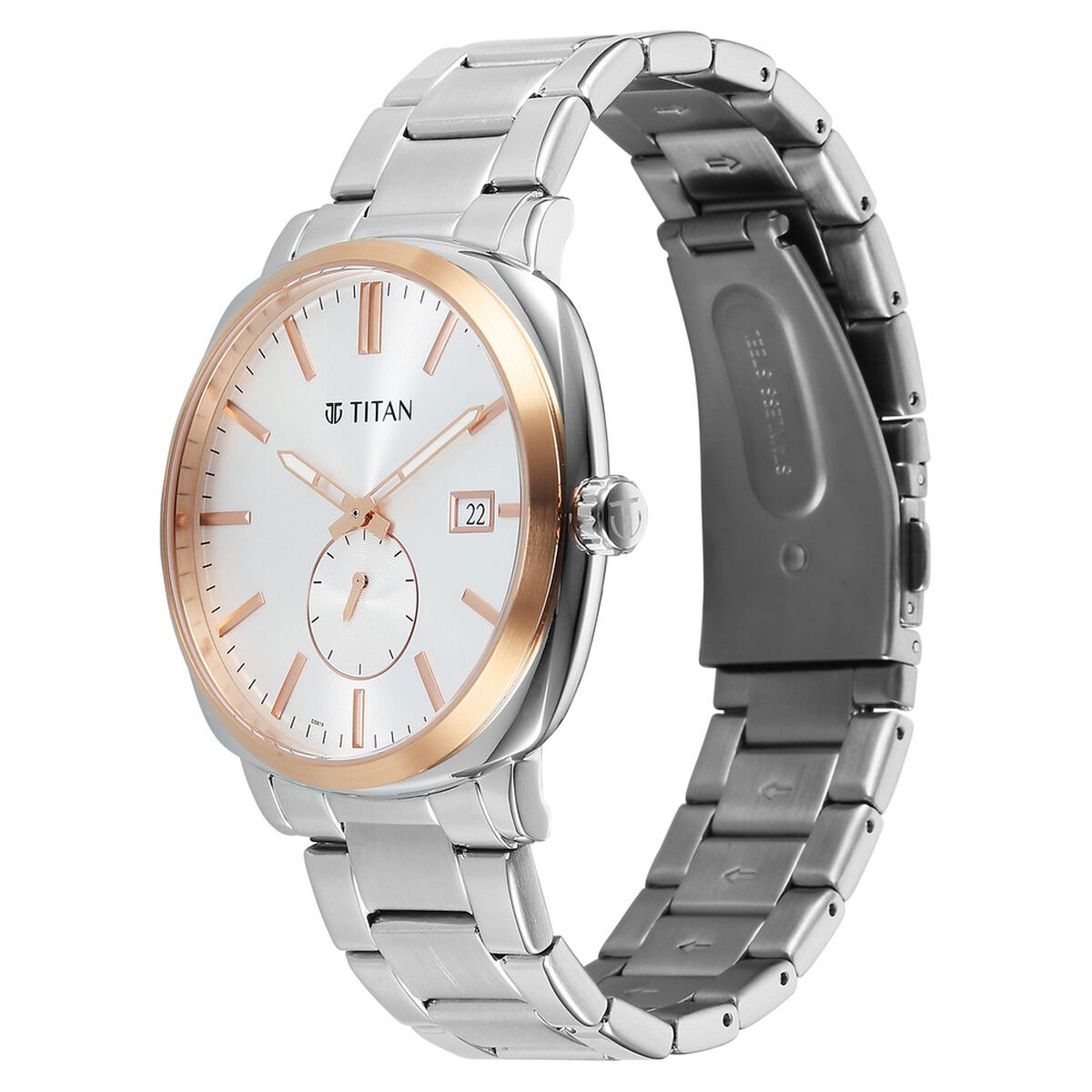 Titan Classique Suave Analog with Silver Dial Silver Stainless Steel Strap Watch for Men 5