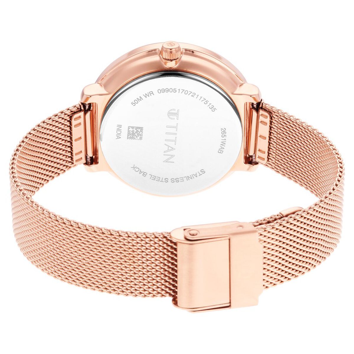 Titan Womens's Svelte Silver: Multi-Function Watch Metal Strap 5