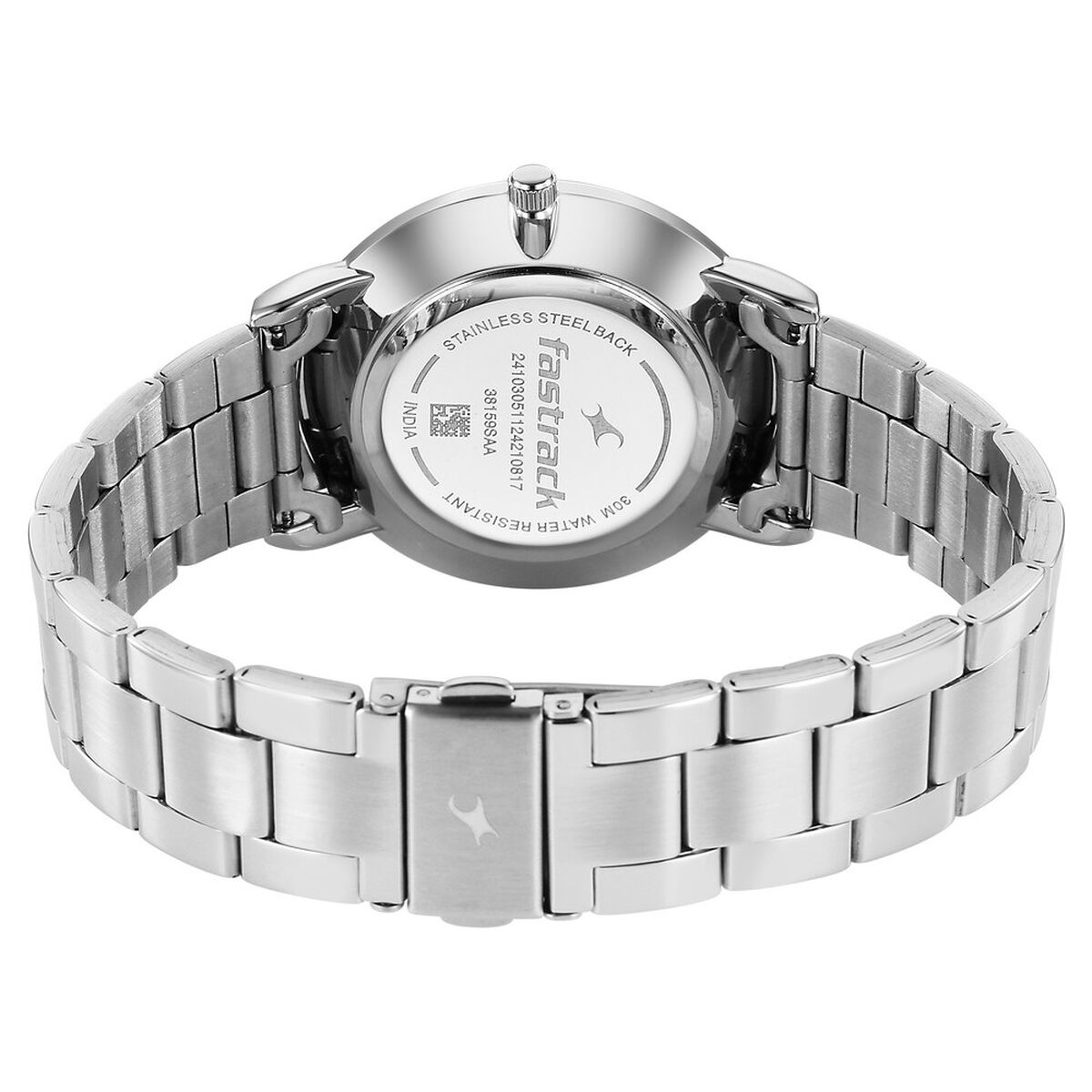Fastrack Stunners X Quartz Analog Blue Dial Stainless Steel Strap Watch For Guys 5