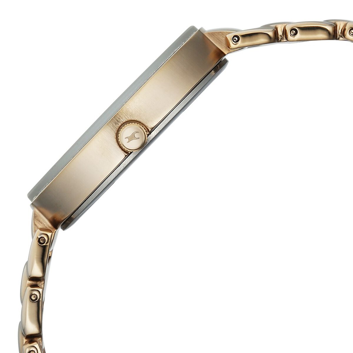 Fastrack Chrome K Quartz Analog with Date Grey Dial Metal Strap Watch For Girls 4