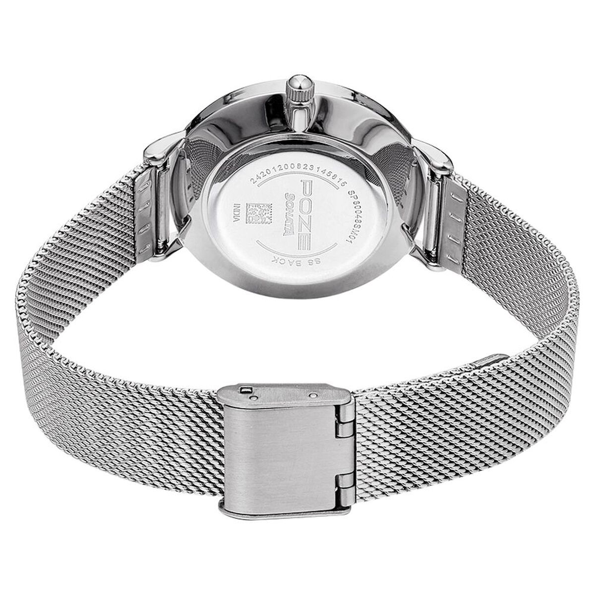 Poze by Sonata Quartz Analog Silver Dial Stainless Steel Strap Watch for Women 5
