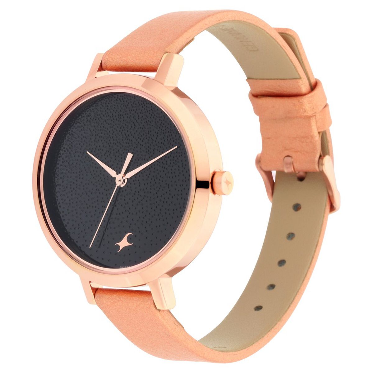 Fastrack Paint Me Quartz Analog Black Dial Leather Strap Watch for Girls 3