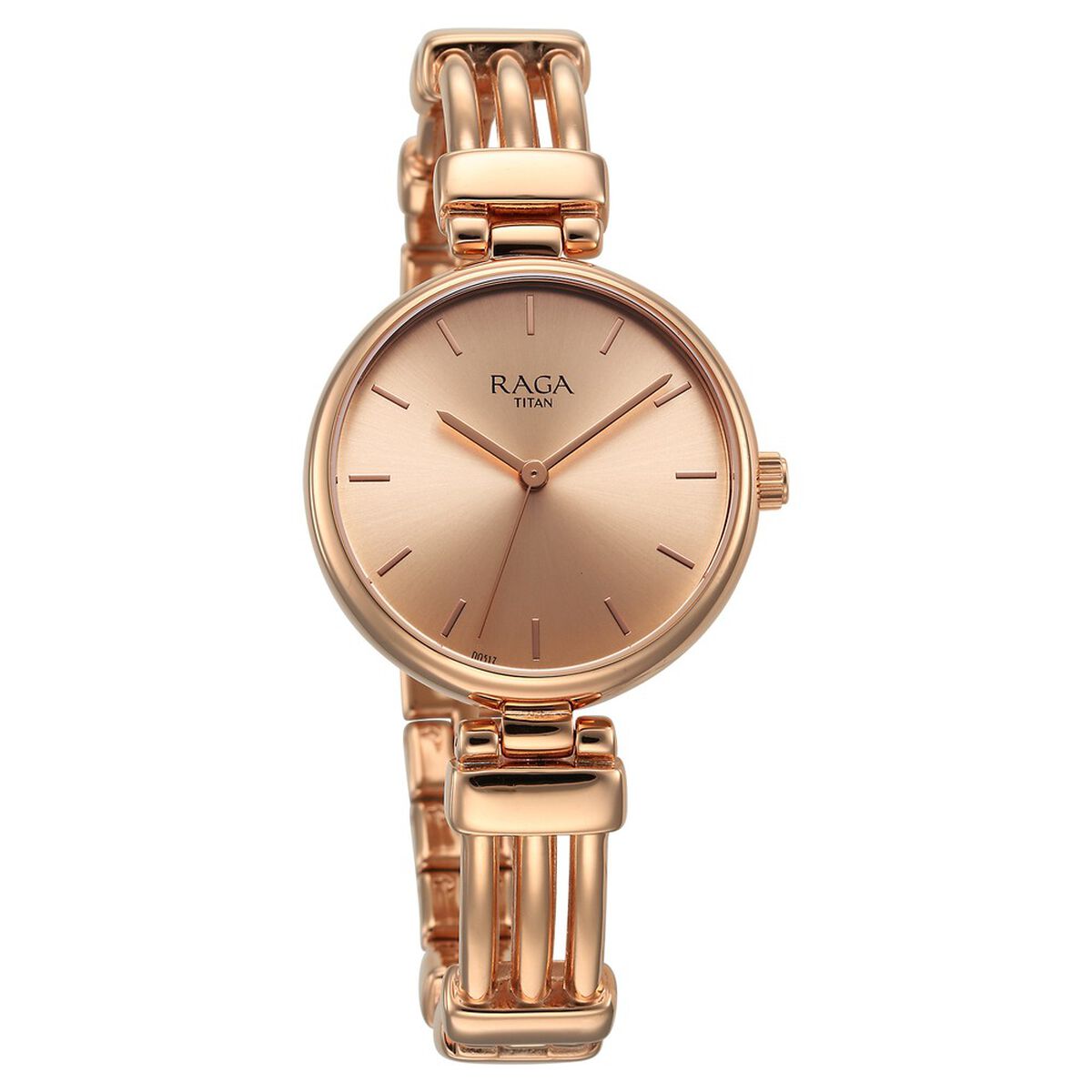 Titan Raga Showstopper Quartz Analog Rose Gold Dial Metal Strap Watch for Women 2