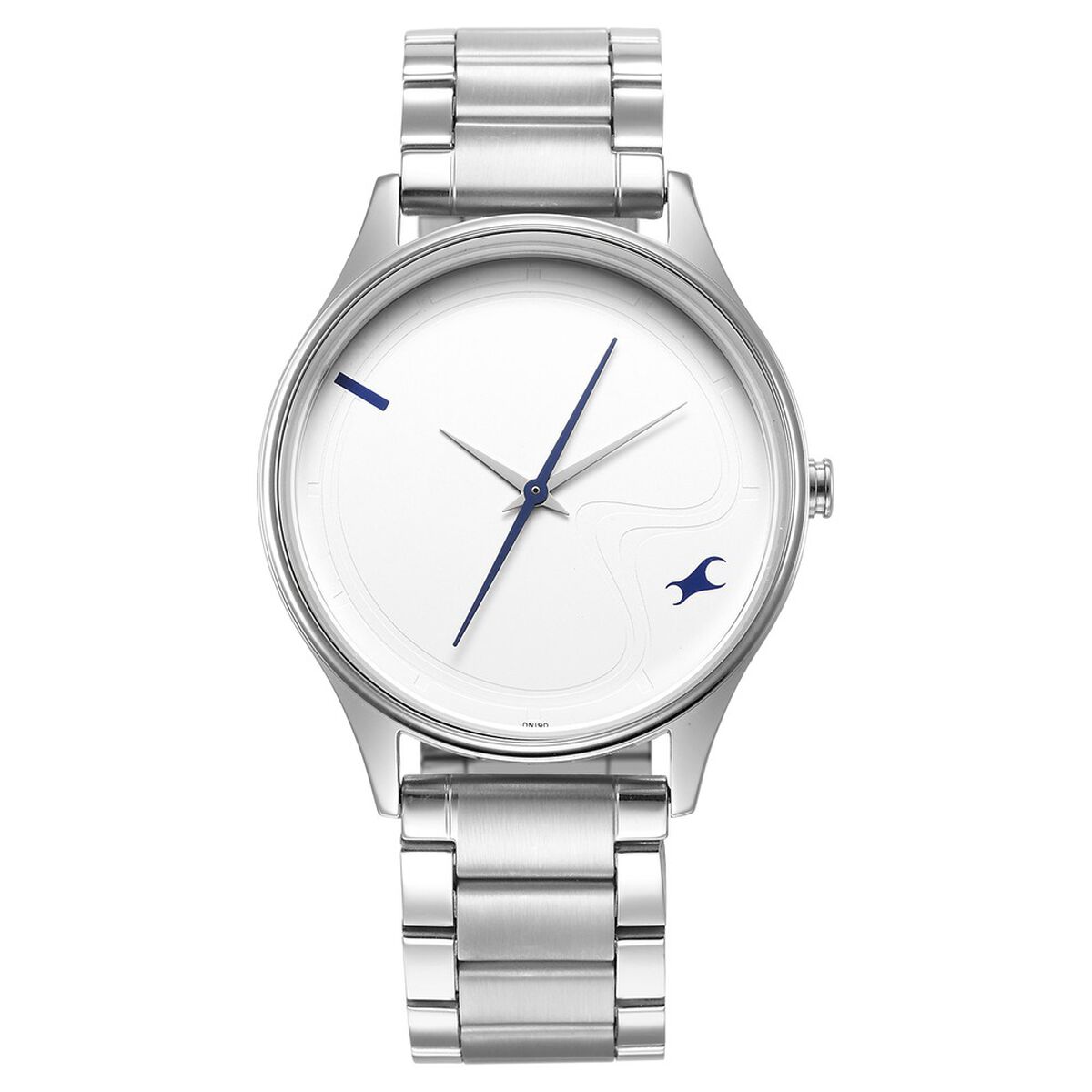 Fastrack Stunners Quartz Analog Silver Dial Metal Strap Watch for Guys 2