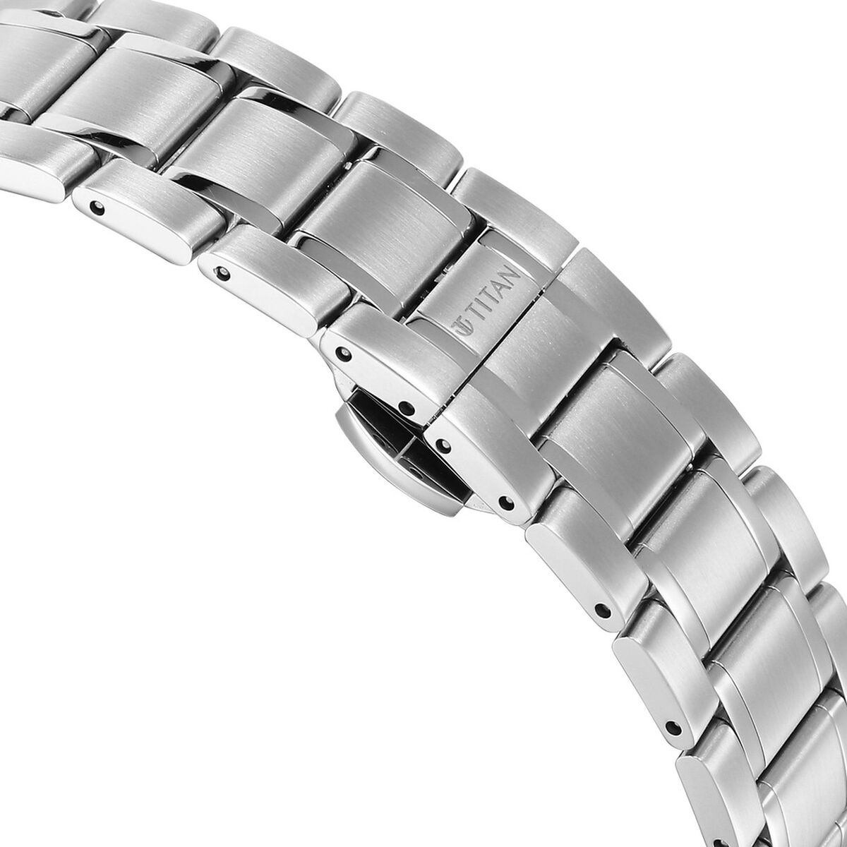 Titan Edge Murals Quartz Analog Blue Dial Stainless Steel Strap Watch For Men 5