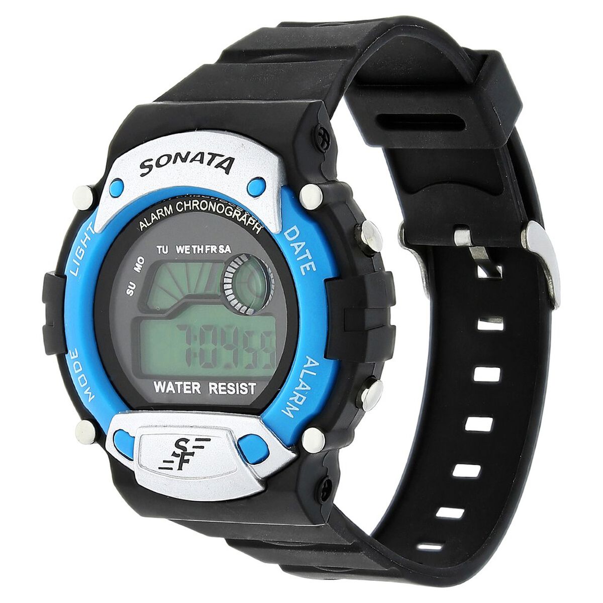 SF Digital Dial Plastic Strap Watch for Men 2