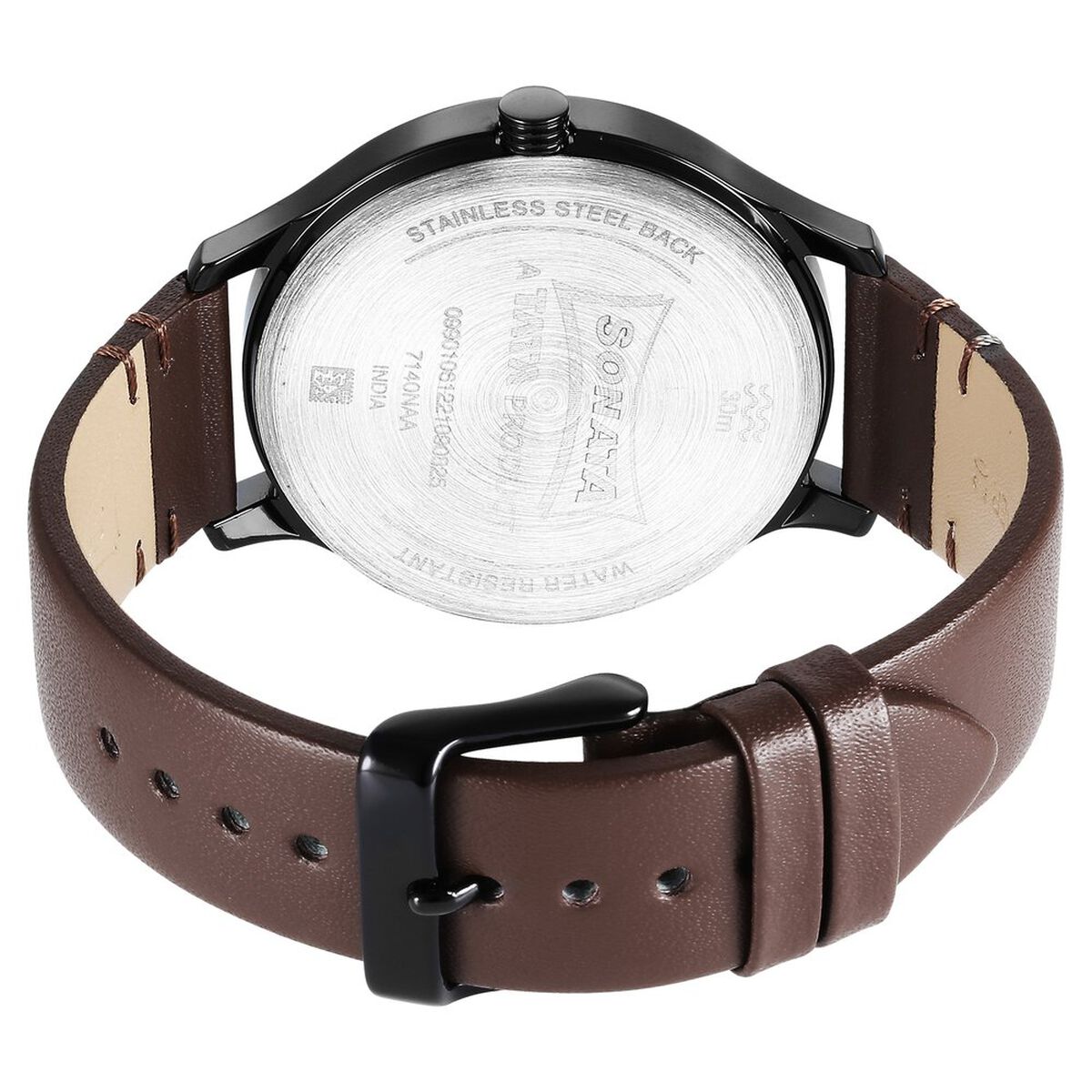 Sonata Quartz Multifunction Brown Dial Leather Strap Watch for Men 4