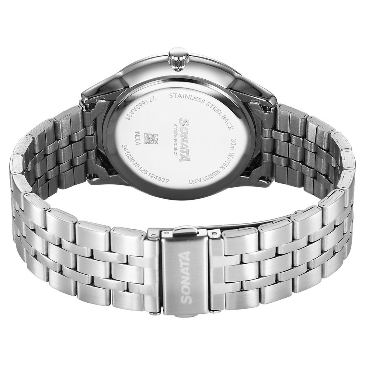 Sonata Eternia Quartz Analog with Date Green Dial Metal Strap Watch For Men 5