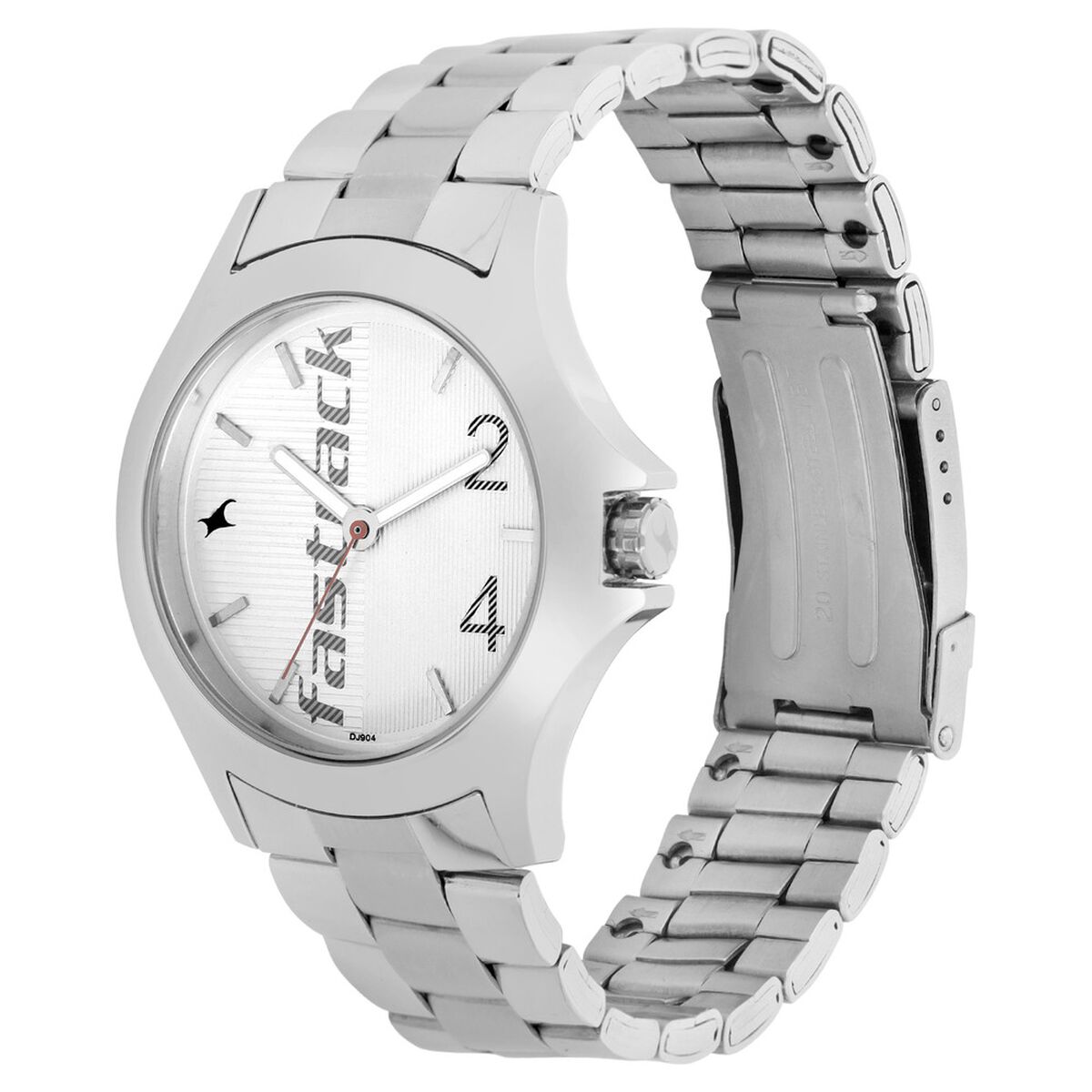 Fastrack Quartz Analog White Dial Stainless Steel Strap Watch for Guys 3