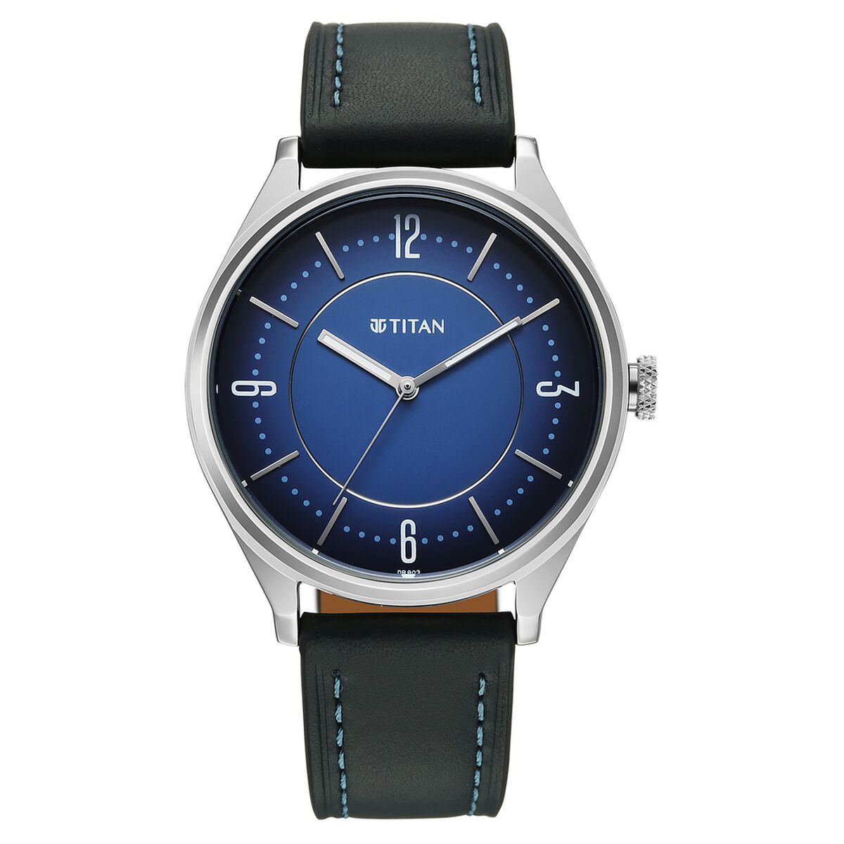 Titan Neo Basics Analog with Blue Dial Blue Leather Strap Watch for Men 2