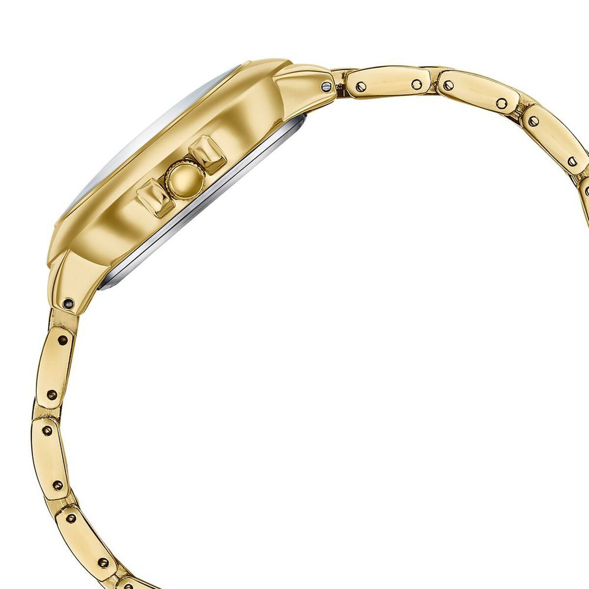 Poze By Sonata Quartz Analog silver Dial Golden Metal Strap Watch For Women 5