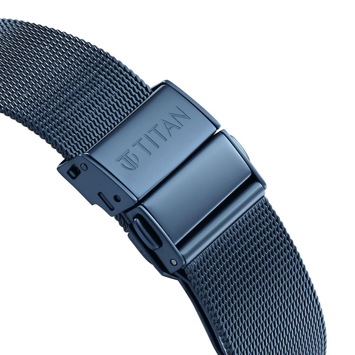Titan Edge Whimsey Quartz Analog Blue Dial Blue Stainless Steel Strap Watch For Women 5