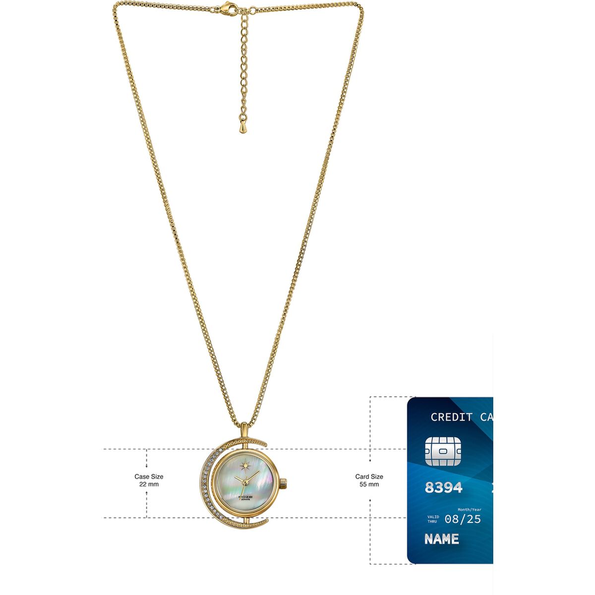 Sonata Poze Quartz Analog White Dial Golden Metal Strap Watch For Women 4