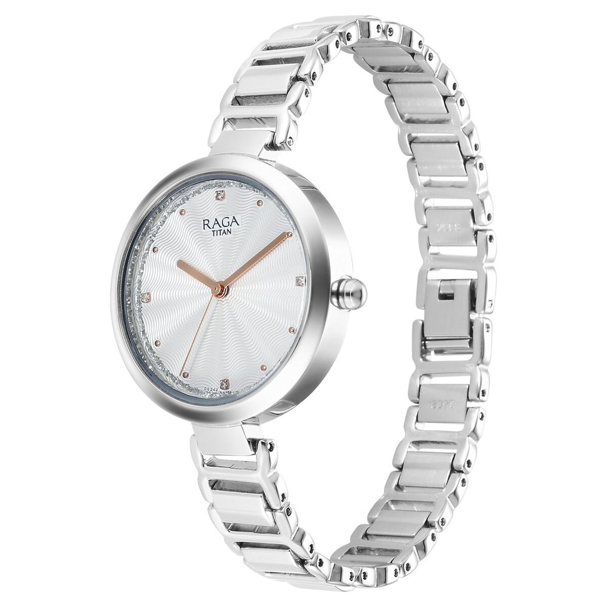 Titan Raga Memoirs Quartz Analog Silver Dial With Silver Color Metal Strap Watch For Women 3
