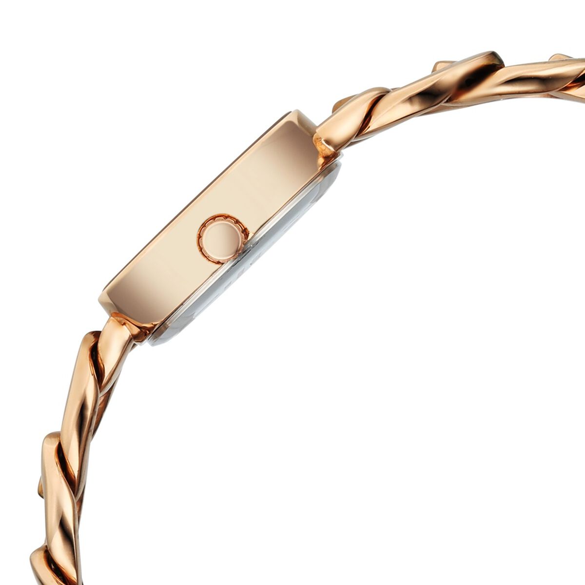 Vyb Starlet By Fastrack Quartz Analog Silver Dial Rose Gold Metal Strap Watch For Girls 5