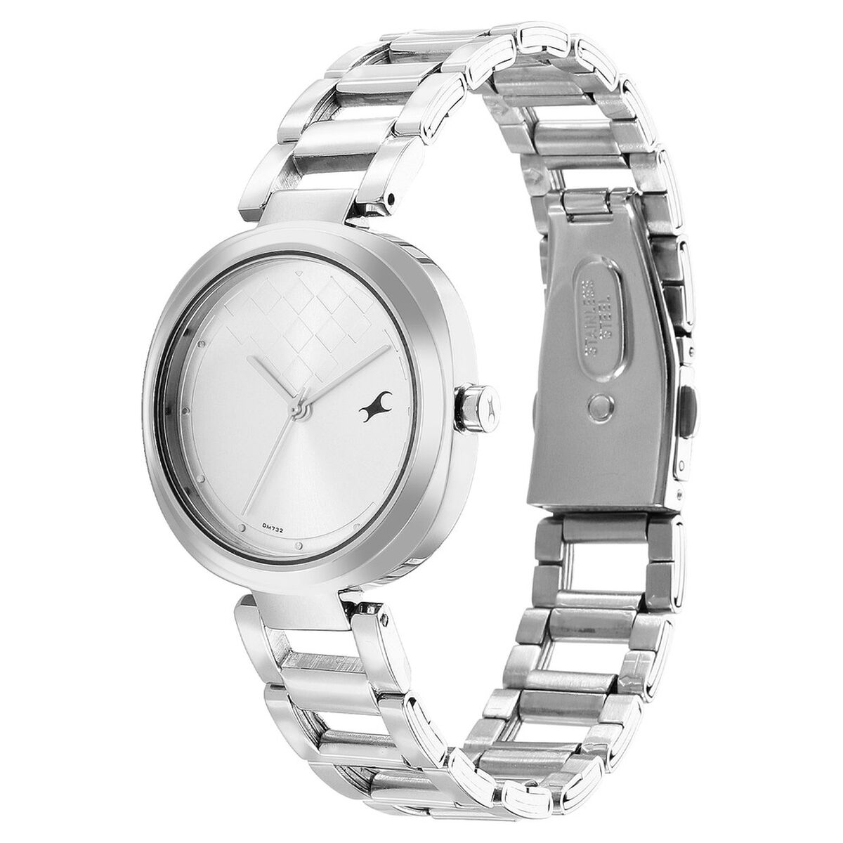 Fastrack Stunners Quartz Analog Silver Dial Stainless Steel Strap Watch for Girls 4