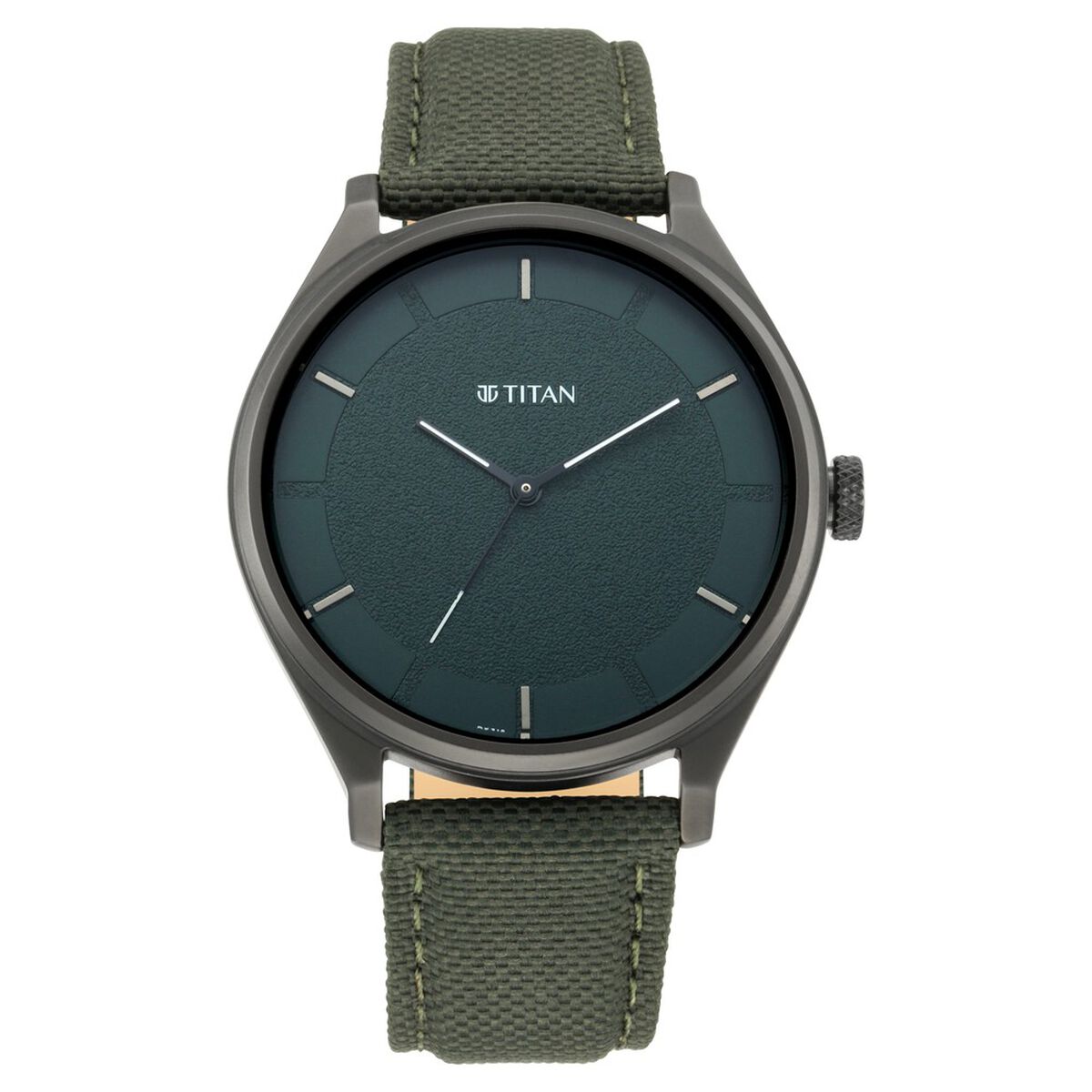 Titan Workwear Green Dial Analog Leather Strap Watch for Men 2