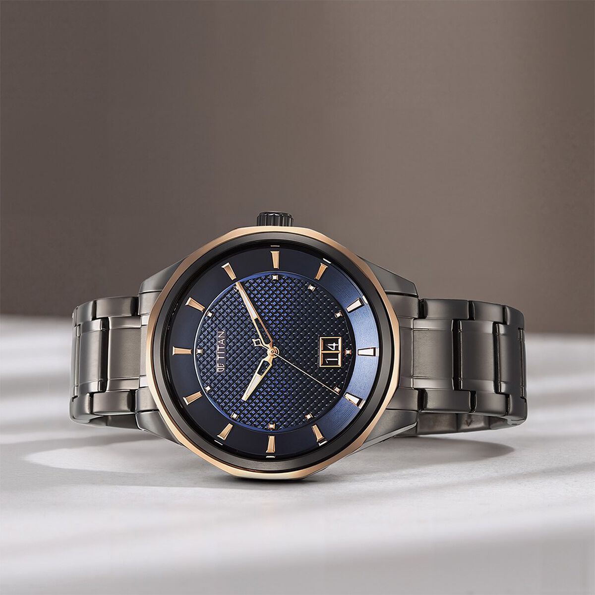 Titan Regalia Opulent Quartz Analog Silver Dial Silver Stainless Steel Strap Watch for Men 1