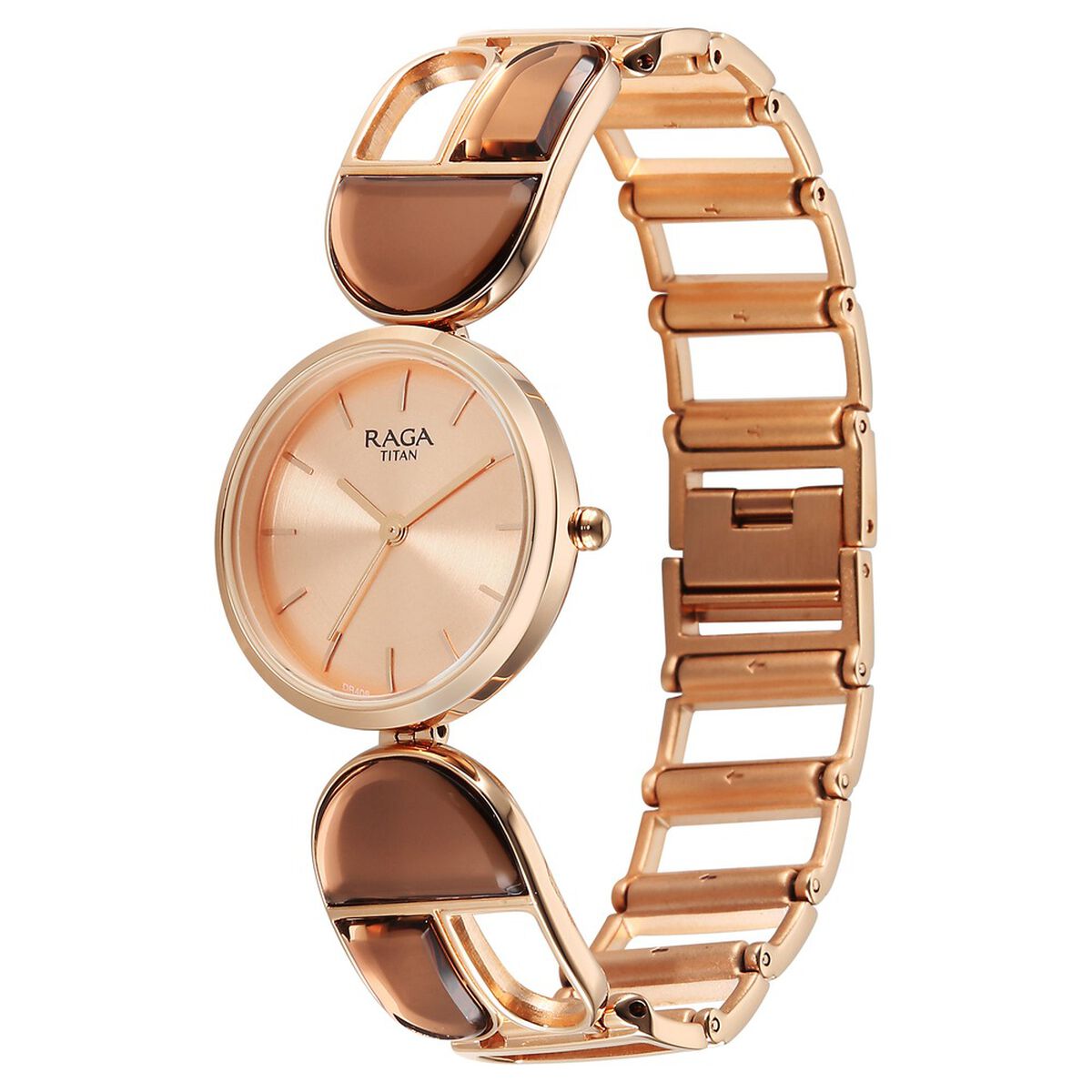 Titan Raga Afterglow Quartz Analog Rose Gold Dial Rose Gold Metal Strap Watch For Women 3