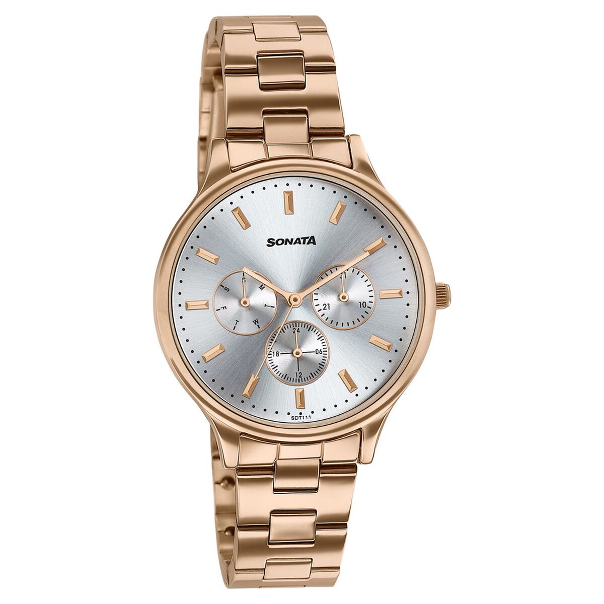 Sonata Women's Work Wear rose goldWatch - Premium Multifunction design for everyday style 2