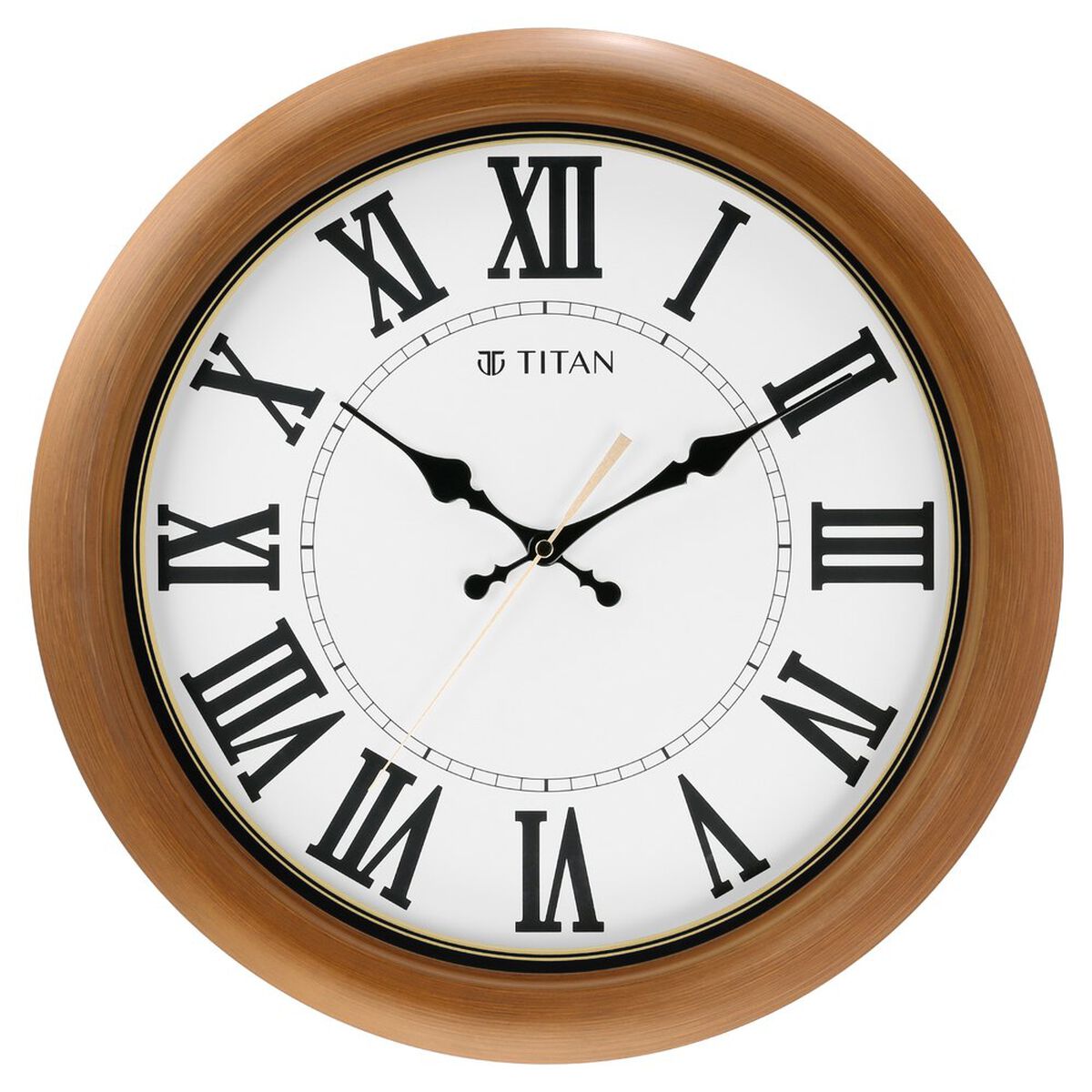 Titan Classic White Wall Clock with Silent Sweep Technology - 42 cm x 42 cm (Large) 2