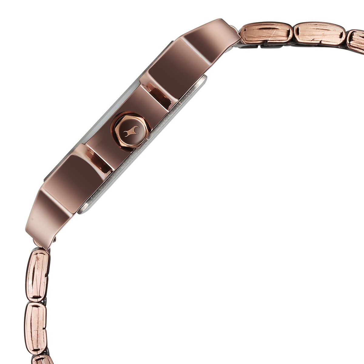 Fastrack Pulse Quartz Analog Beige Dial With Brown Colour Stainless steel Strap Watch for Guys 4