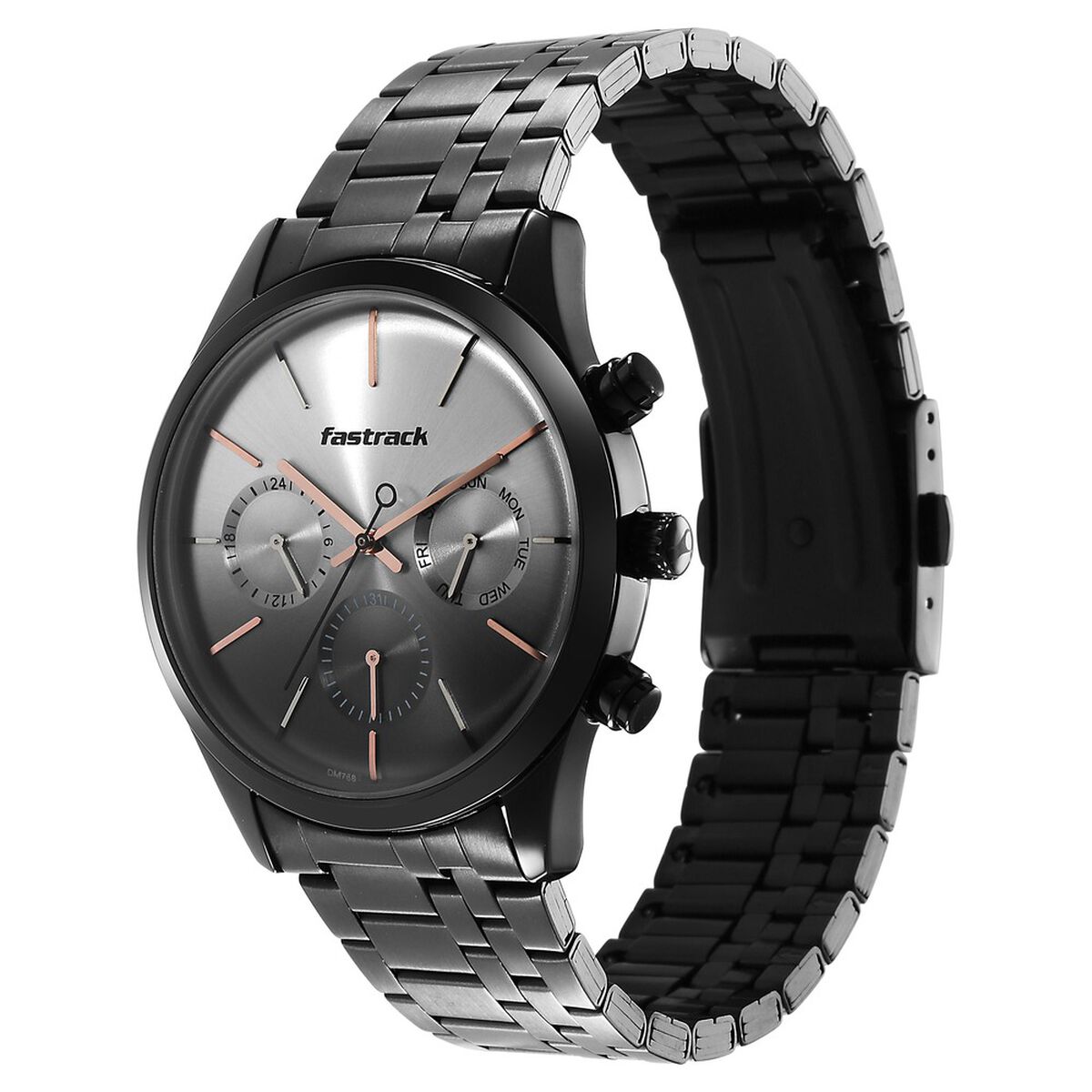 Fastrack Opulence Quartz Multifunction Multicoloured Dial Stainless Steel Strap Watch for Guys 4