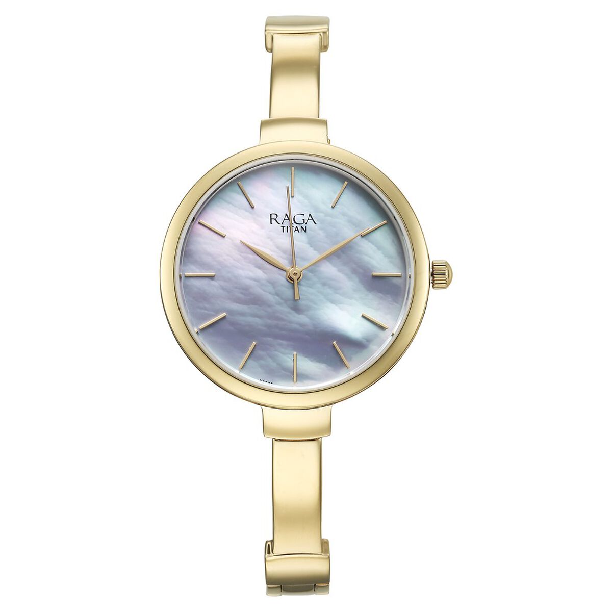 Titan Raga Showstopper Quartz Analog Mother Of Pearl Dial Metal Strap Watch for Women 1