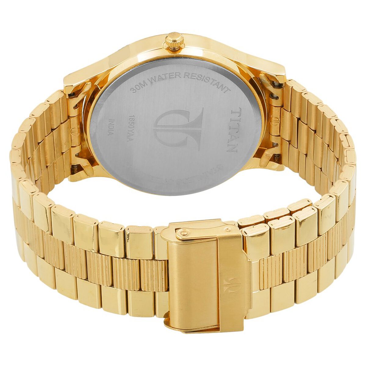 Titan Quartz Analog with Day and Date White Dial Stainless Steel Strap Watch for Men 4