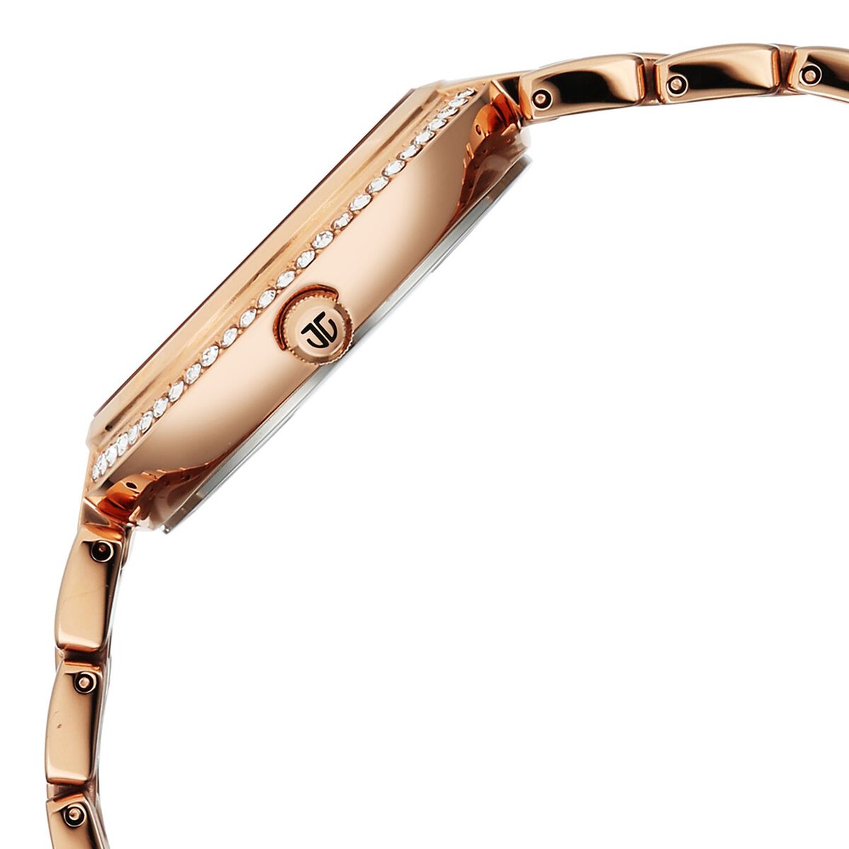 Titan Purple Eternal Quartz Analog Off White Dial Rose Gold Metal Strap Watch For Women 5