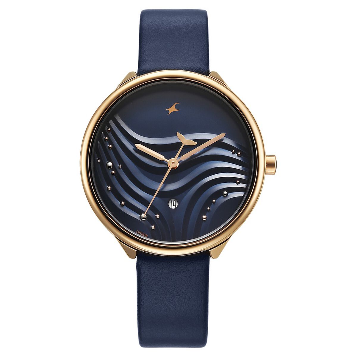 Fastrack Oceanyx Quartz Analog with Date Blue Dial Blue Strap Watch For Girls 1