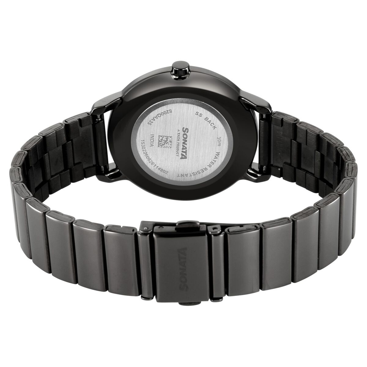 Sonata Sleek Women Charcoal Gray Dial Ultra-Slim Gunmetal Watch 5